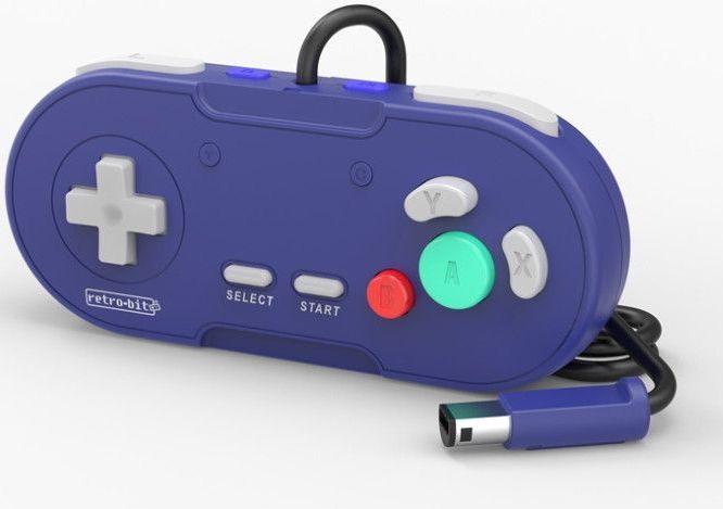 Retro-Bit - Legacy GC Wired Controller - Paars - Gamecontroller