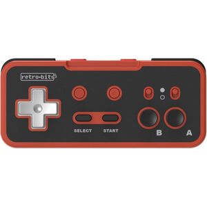 Retro-Bit Origin8 2.4 GHz Wireless Controller For Nintendo Switch & NES - USB & NES receivers included - Red & Black