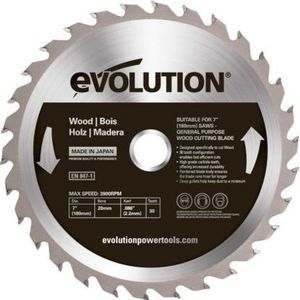 Evolution zaagblad TCT voor snijden hout 180mm / 30z