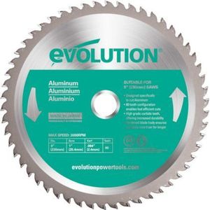 Evolution Power Tools Aluminium hardmetalen blad, 230 mm