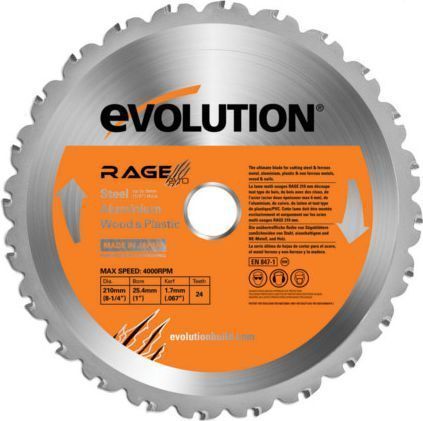 Evolution TCT multitasking saw RAGE 210mm 24z (EVO-210-MULTI)
