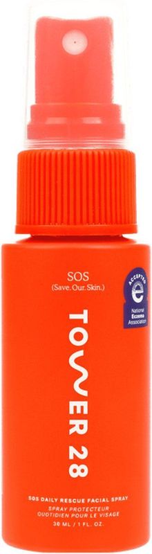 Tower 28 Beauty SOS Daily Rescue Facial Spray - Hypochlorous Acid - Gezichtsspray - Acne & Rosacea - Eczeem - Roodheid & Irritatie - 30ml