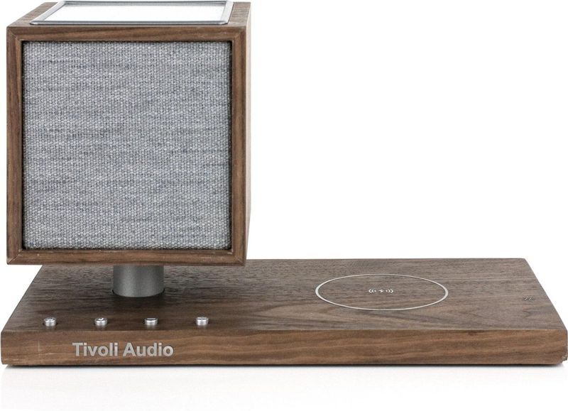 Tivoli Audio - Revive - Bluetooth speaker - draadloze Qi-oplader - Walnoot/Grijs