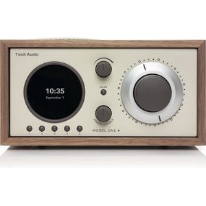 Tivoli Audio - Model One+ - DAB+ Wekkerradio - Walnut/Beige