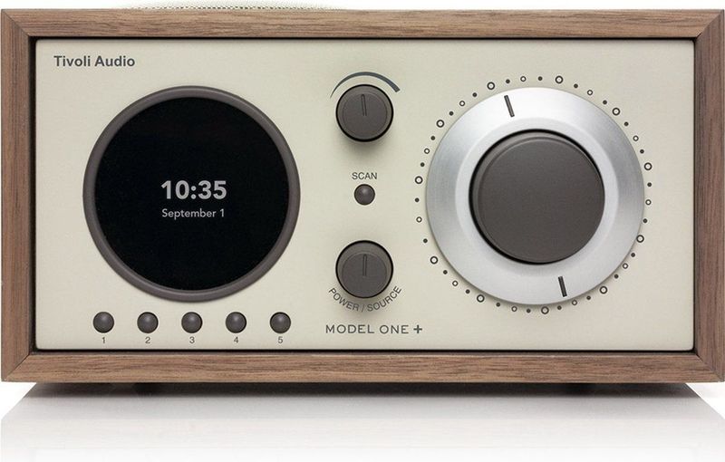 Tivoli Audio - Model One+ - DAB+ Wekkerradio - Walnut/Beige