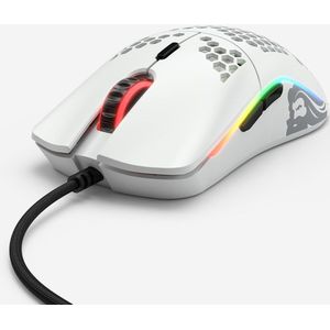 Glorious PC Gaming Race Model O- (small) - Muis - USB Type-A - Optisch - 3200 DPI - Rechtshandig - Mat Wit