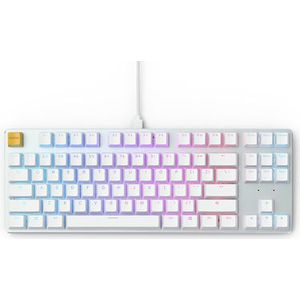 Glorious PC Gaming Race GMMK clavier USB QWERTY US International Argent, Blanc