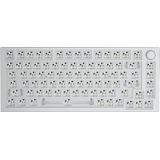 Glorious Gaming GMMK PRO 75% Barebones (alleen frame) - Modulair mechanisch gamingtoetsenbord, TKL-formaat, 1,5 kg frame, RGB, aanpasbaar, ondersteuning voor 5-pins schakelaar, ANSI-indeling - Wit