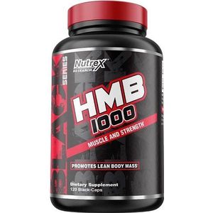 Nutrex - HMB 1000 - ß-Hydroxy ß-Methylbutyrate - Calcium HMB - 120 Capsules - 60 Servings - Spier & Kracht