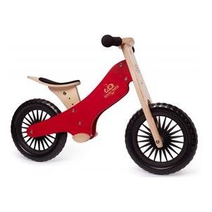 Kinderfeets houten loopfiets vanaf 2 jaar - Rood