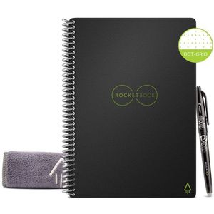 Rocketbook Core notitieboek | A5 | herbruikbaar | zwart | 36 vel