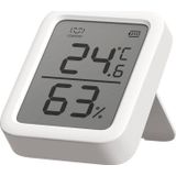 SwitchBot Thermometer Hygrometer, Bluetooth Digitale Temperatuur Vochtigheid Sensor met Smart Alert & Data Opslag, LCD Scherm Digitale Thermo Hygrometer voor kamertemperatuur Kelder Garage
