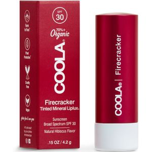 Coola Liplux Tinte Mineral Lip Balm Spf30 Lippenbalsem, Firecracker, 4 g