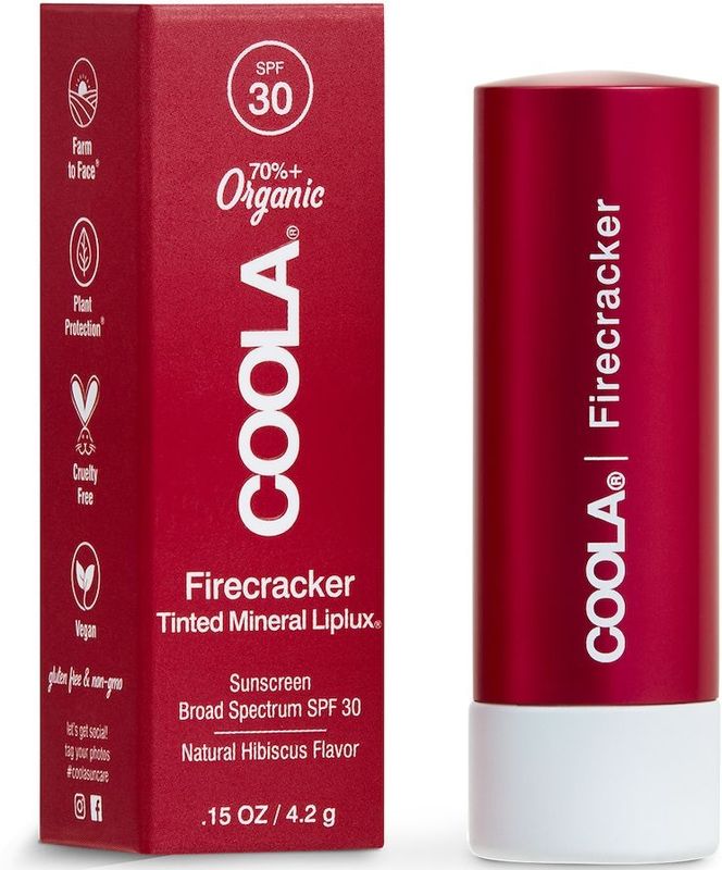 Coola - Mineral Liplux - Getinte Lippenbalsem - Firecracker - SPF 30, 4,2 g