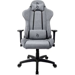 Arozzi Torretta Gamingstoel van premium zachte stof, ademend, vloeistofafstotend, ergonomische bureaustoel met verstelbare hoogte, 3D-armleuning en 2 ondersteunende kussens (as)