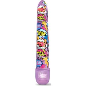 Paarse vibrator met stripdessin Pop Tease