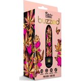 Mini vibrator met cannabis print Pink Kush