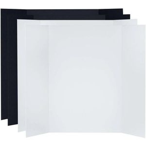 Tabletop V-Flats - Large (7.5cm X 10cm) 2x Wit en 2x Zwart
