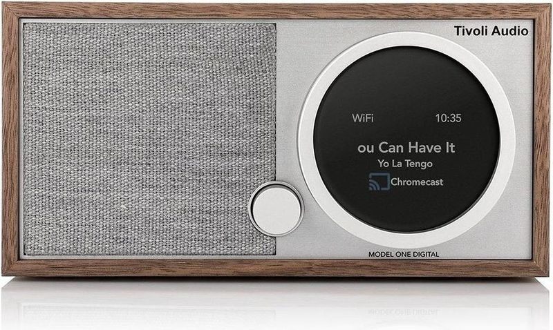 Tivoli Audio - Model One Digital+ Gen 2 - DAB+/WiFi/AirPlay 2/Chromecast/Smart Radio - Walnoot/Grijs
