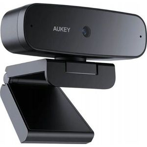 Aukey - PC-W3S - Webcam - Zwart - Full HD 1920 x 1080 pixels, Autofocus, 360° Draaifunctie