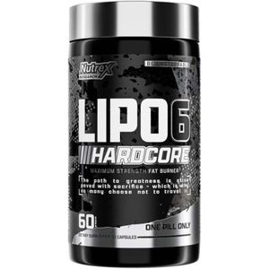 Nutrex - Lipo-6 Black Hardcore - Voedingssupplement - 60 Capsules