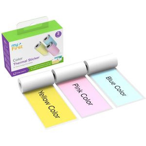 MyFirst - Insta Thermal Sticker - Roze Blauw Geel - Set van Kleurrijke Stickers