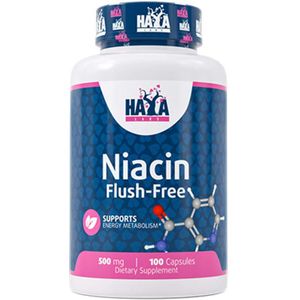 Haya Labs - Niacine Flush-Free - Voedingssupplement - 100 Capsules - 500mg per Capsule