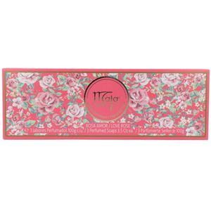 Maja - Toiletzeep Love Rose Trio - 3 Zepen van 100 Gram - Geur van Rozen