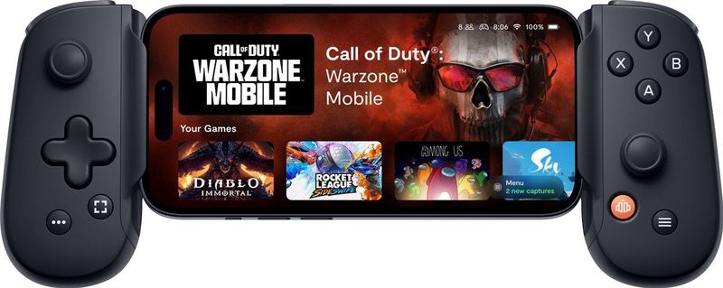 Backbone One Mobiele Gaming Controller Lightning Geschikt voor iPhone (.u.v. iPhone 15 Series) 2nd Gen Zwart