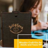 JollyLook - Pinhole SQUARE - Instant Film Camera - Donker Bruin - Hout