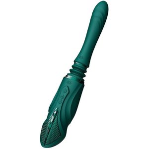 Zalo - Sesh - Verwarmende Stotende Vibrator met Afstandsbediening - Smaragd Groen