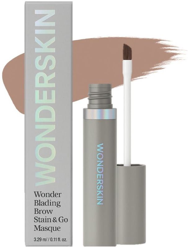 WONDERSKIN Wonder Blading Brow Stain & Go Masque Langaanhoudende wenkbrauwen gel Tint Brunette 3,29 ml