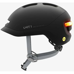 Lumos Ultra Smart Helm | Fietshelm | led-verlichting voor en achter | Richtingaanwijzers | Remlichten | Bluetooth aangesloten | Volwassene: Dames, heren (Jet White, maat: M-L