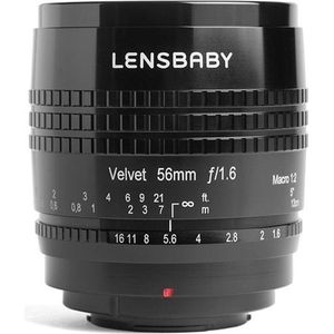 Lensbaby - Velvet 56 - für Fuji X - Weich und samtig - Perfekt für Makro und Porträts - Glüheffekt