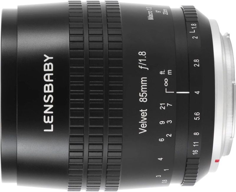 Lensbaby Velvet 85 - Zwarte Nikon F - Creatieve Lens - Macro En Portret