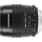 Lensbaby Velvet 85 zwart Sony E