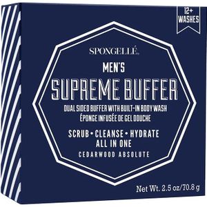 Spongelle Men's Supreme Buffer-Cedar Absolute 1pc