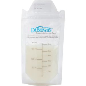 Dr Browns borstvoeding bewaarzakjes 180 ml 25 stuks