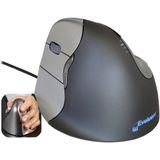 Evoluent - Vertical Mouse4 - Muizen - Zwart - Bedraad - Linkshandig