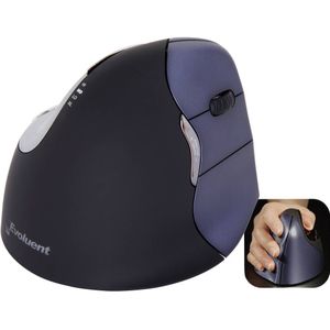 Evoluent - VerticalMouse 4 Right - Draadloze Ergonomische Muis - Zwart - 5 Knoppen