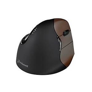 Evoluent - VerticalMouse 4 - Draadloze Muis - Bruin/Zwart - Voor Kleine Handen