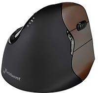 Evoluent - VerticalMouse 4 - Draadloze Muis - Bruin/Zwart - Voor Kleine Handen