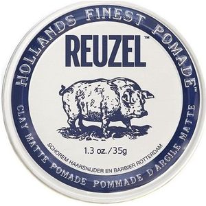 Reuzel - Hollands Finest Pomade Clay Matte Pomade Matte Hair Clay On Base Water 35G