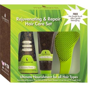 Macadamia - Rejuvenating Hair Care Set - Limited Edition Set - Bevat Shampoo en Deep Repair Mask