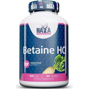Haya Labs - Betaïne HCL - Enzym - 90 Capsules - 650mg per Dosering