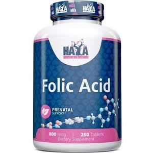 Haya Labs - Folic Acid - 250 Tabletten - 800mcg Foliumzuur