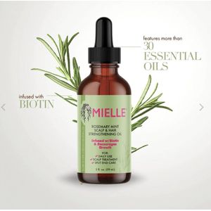 MIELLE ORGANIC Rosemary Mint Scalp & Hair Strengthening Oil