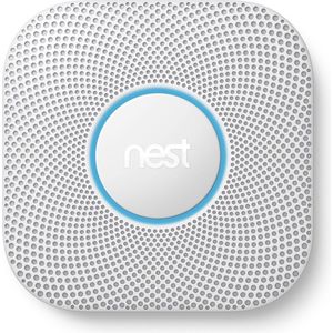 Google Nest Protect - Slimme rook- en koolmonoxidemelder - Bedraad - 230 V-aansluiting