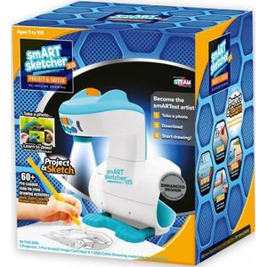 SMART SKETCHER PROJECTOR 2.0 creative toy with USB cable or adaptor - sounds & lights 60+ art sketching projects with photo upload STEAM learning toy