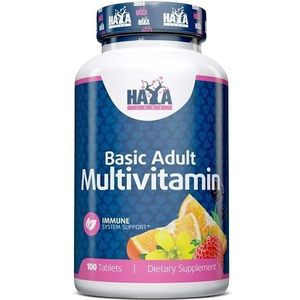Haya Labs - Basic Adult Multivitamin - 100 Tabletten - Vitaminen en Mineralen